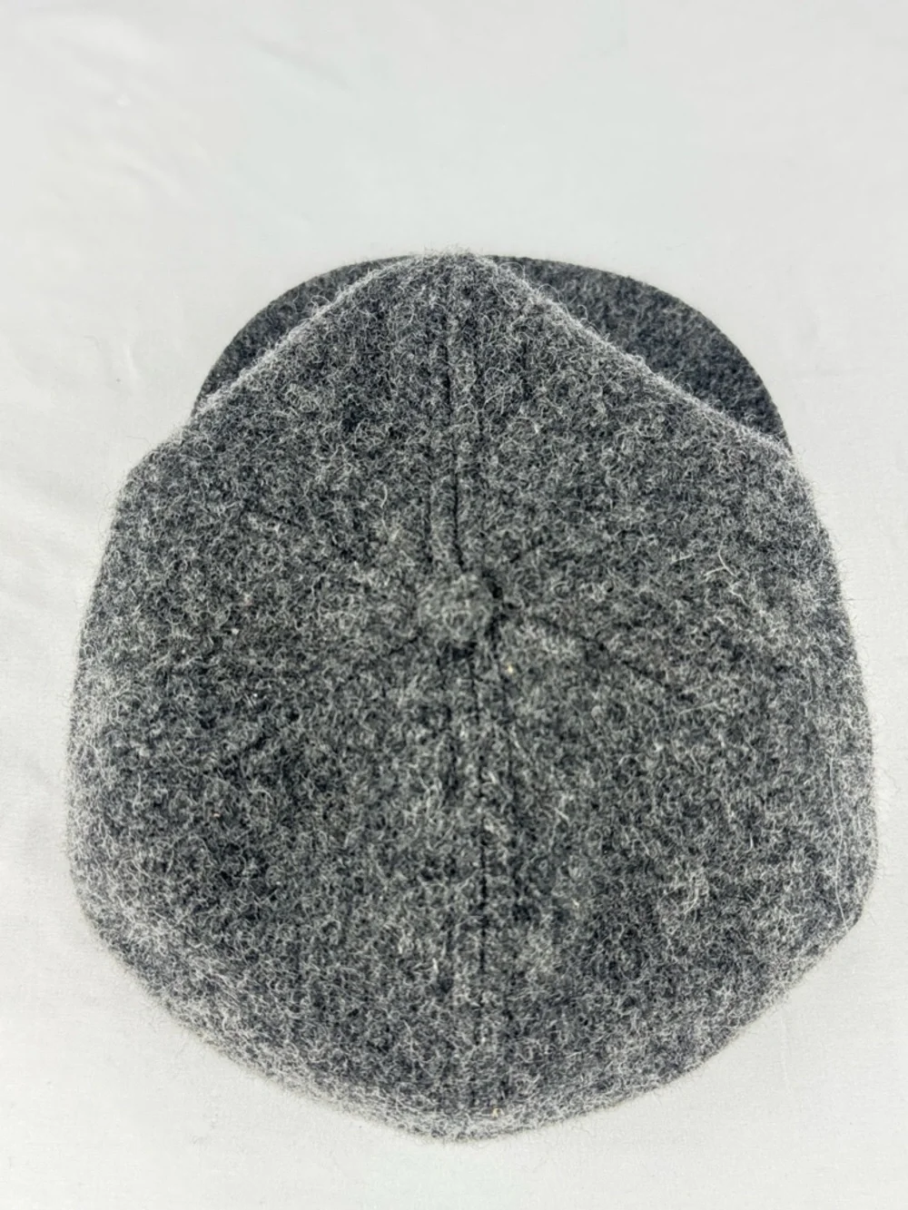 Haband Gray Wool Newsboy Hat with Flat Brim - Non Adjustable - Picture 6 of 8
